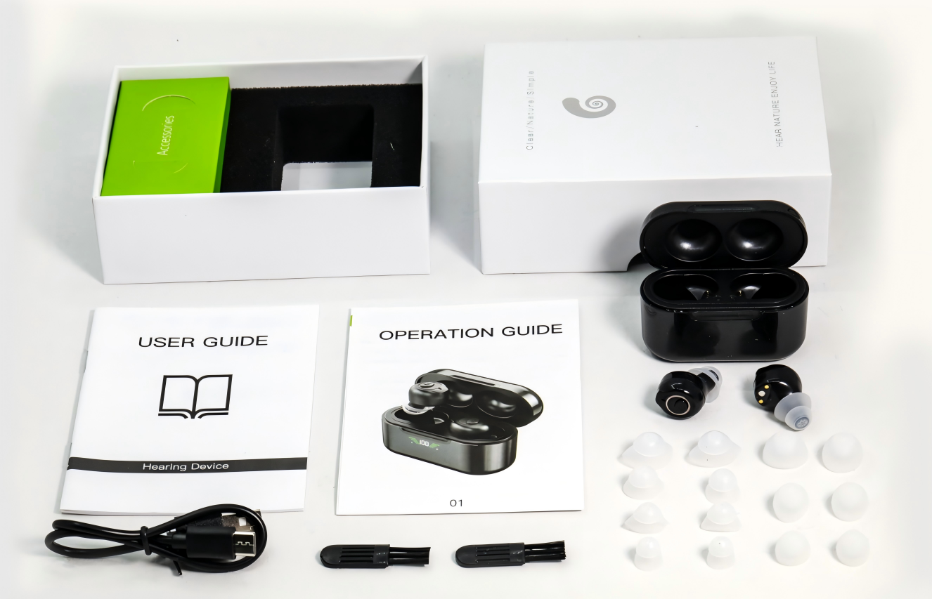 AurisFree Nexa Bluetooth OTC Hearing Aid - Military Noise Reduction - 45-Day Trial - FDA Registered