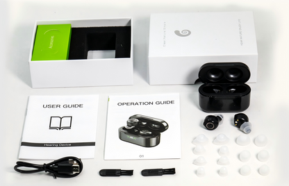 AurisFree Nexa Bluetooth OTC Hearing Aid - Military Noise Reduction - 45-Day Trial - FDA Registered